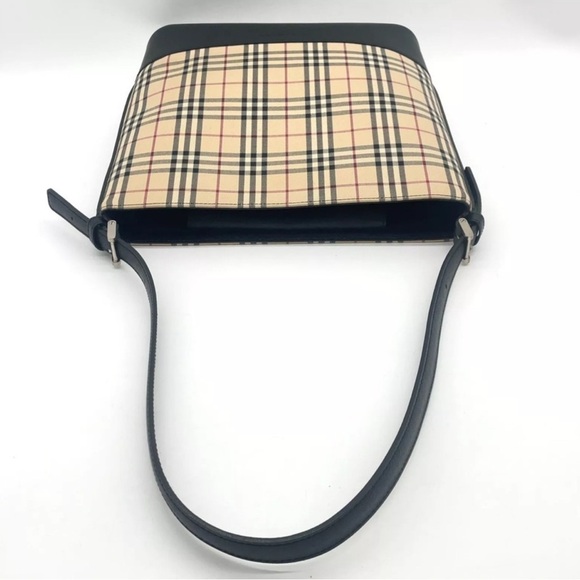 Burberry Canvas Nova Check Shoulder Bag - Picture 4 of 9
